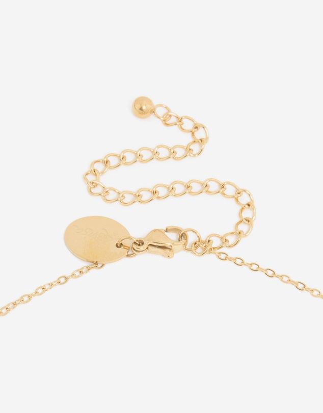 Lovisa - Waterproof Gold Plated Stainless Steel February Birth Flower Violet Necklace
