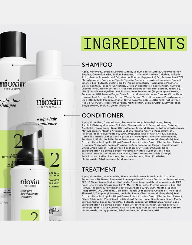 Nioxin - Nioxin Scalp + Hair Thickening System 2 - Hair Thickening System For Natural Hair With Progressed Thinning