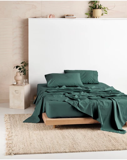 Linen House - Vienna 300TC Cotton Percale Sheet Set 50cm