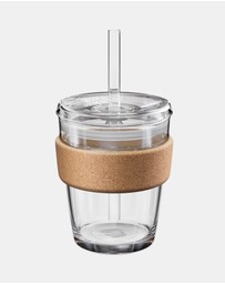 KeepCup - Brew Cork Cold Cup 12oz Reusable Coffee Cup with Straw Lid