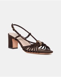 Loeffler Randall - Minna Strappy Mid Heel Sandal W/ Hardware