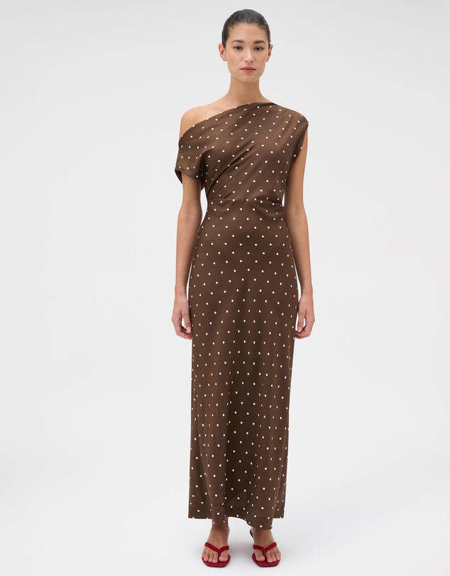 Oroton - Graphic Spot Silk Dress