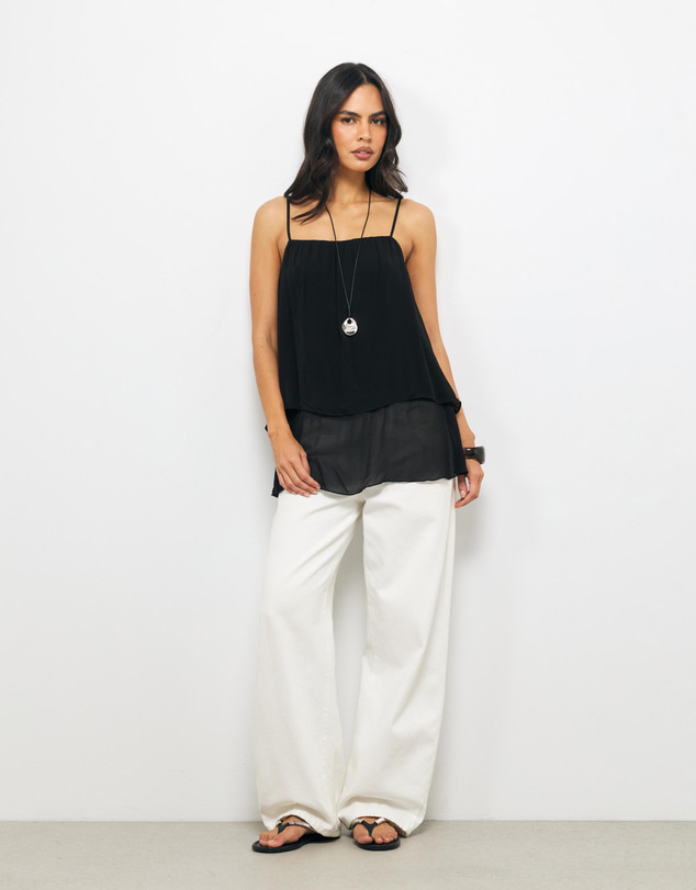 AERE - Willow Georgette Layered Cami