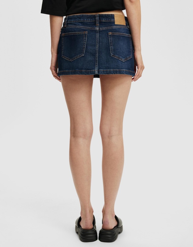 Cotton On - Micro Low Denim Skirt
