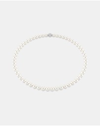 Swarovski - Matrix Necklace, Crystal Pearl, White, Rhodium Plated