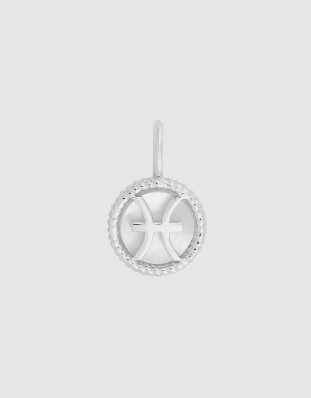 Wanderlust + Co - Pisces Zodiac Mother of Pearl 925 Sterling Silver Pendant