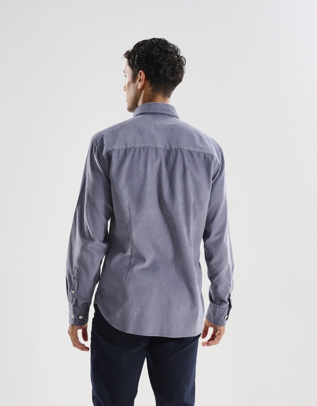 3 Wise Men - 3 Wise Men Swordfish Grey Corduroy Shirt