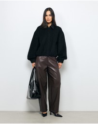 AERE - Isla Wool Blend Bomber Jacket