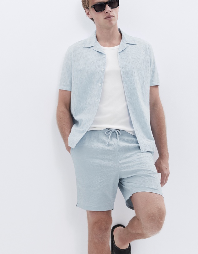 UNISON - Seersucker Regular Fit Shirt