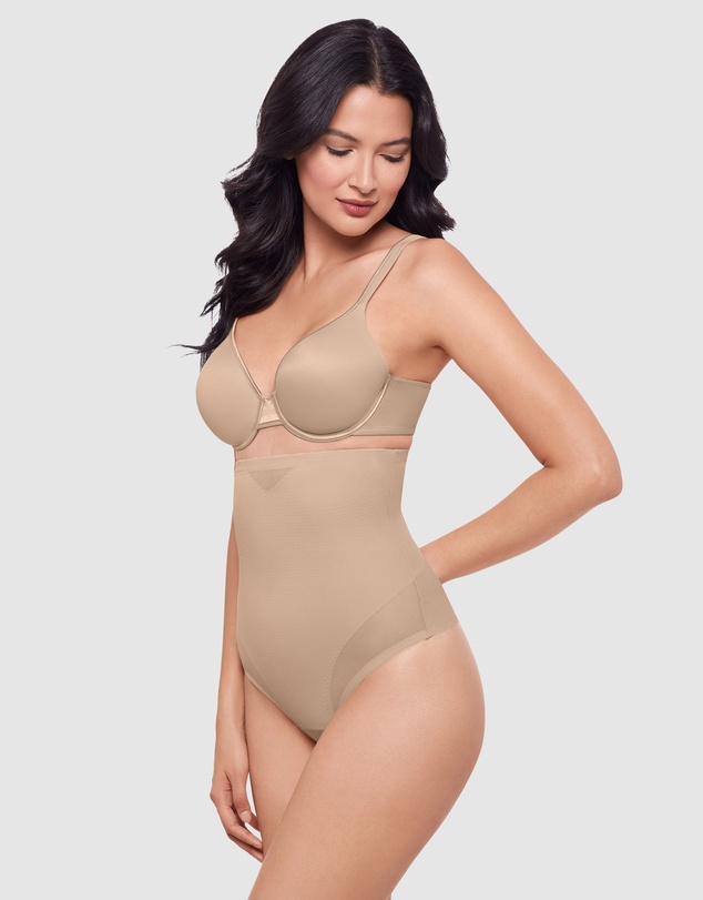 Miraclesuit Shapewear - Sexy Sheer Shaping High Waist Thong