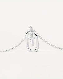 PDPAOLA - Mini Letter T Silver Necklace