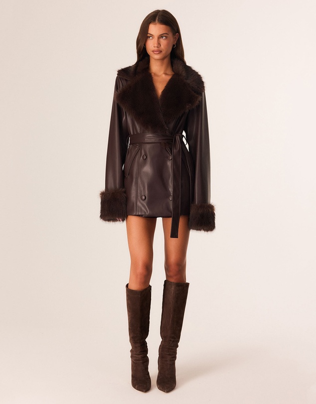 SNDYS - Celina Faux Fur Leather Jacket
