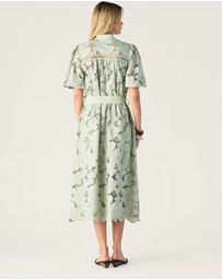 MOS The Label - Whisper Embroidery Shirt Dress
