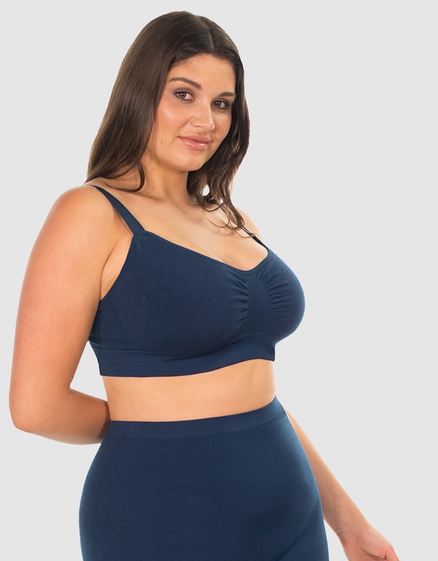 B Free Intimate Apparel - Wire-free Bamboo Padded Bra (B-C-D-DD-E-F-G-H) Cup