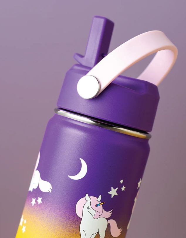 Tolu Australia - 400ml Insulated Kids Bottle With Unicorns