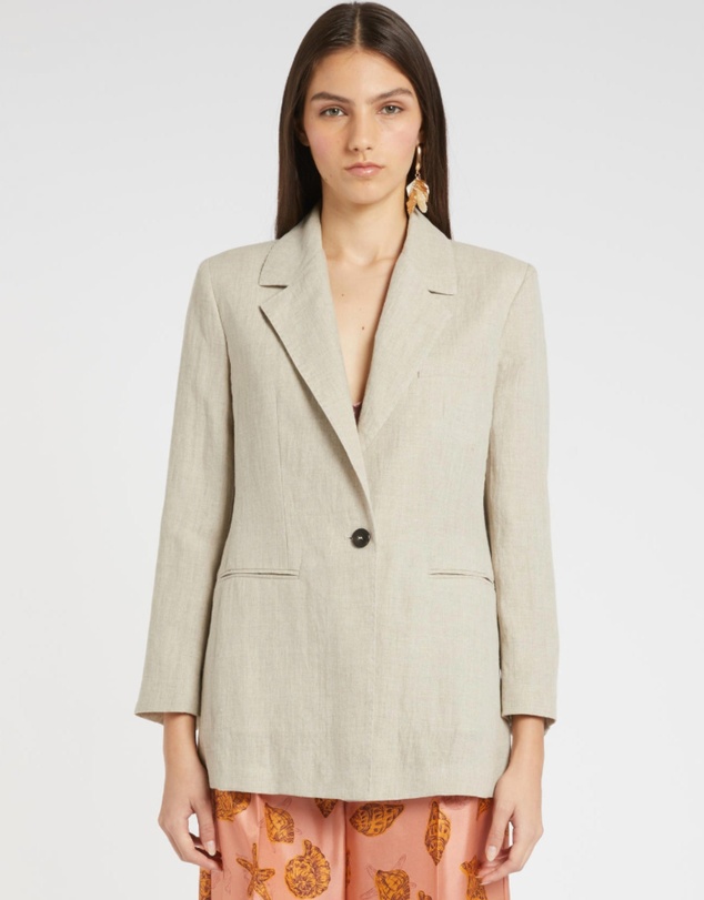 Marella - Sandy Linen Blazer