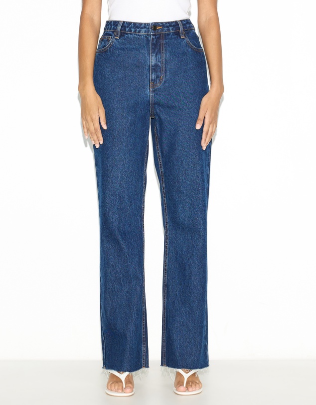 Dazie - Oslo High Waisted Straight Leg Jeans