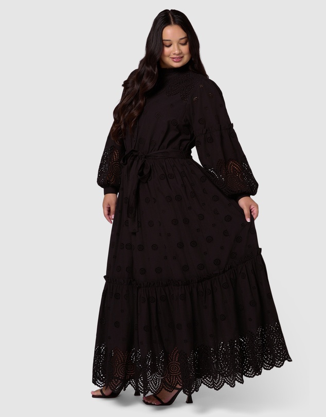 Something 4 Olivia - Azura Broderie Maxi Dress