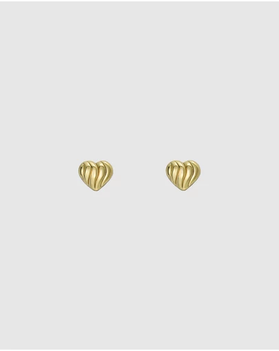 Ted Baker - ROCHELLE: Ripple Heart Micro Stud Earrings