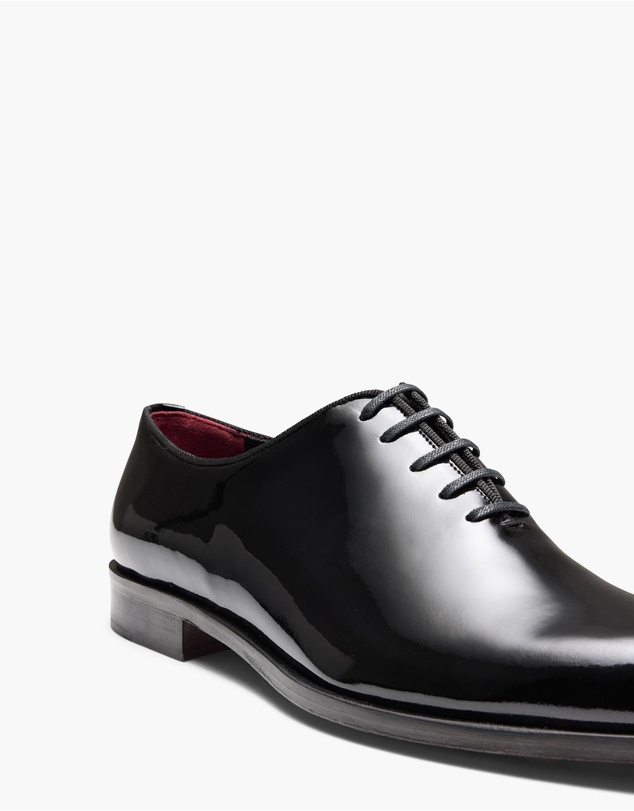 Aquila - D'ORO Collection - Simmons Patent Black Oxford Shoes