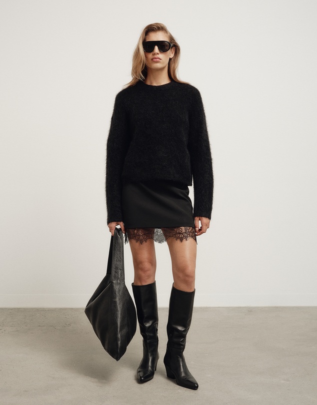 Witchery - Lace Hem Mini Skirt