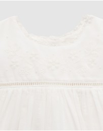 Purebaby - Embroidered Dress - Babies-Kids