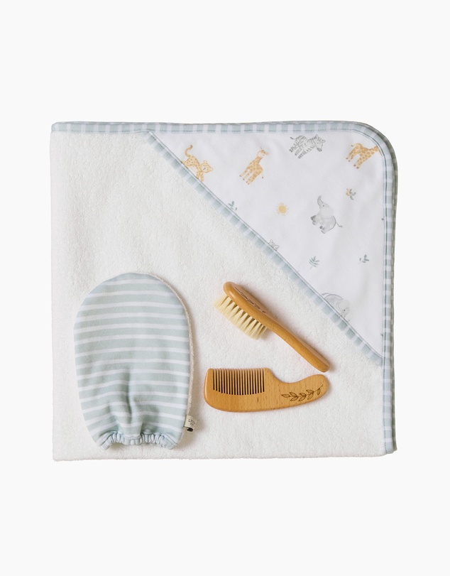 Living Textiles - 4pc Baby Bath Gift Set - Roam & Roar
