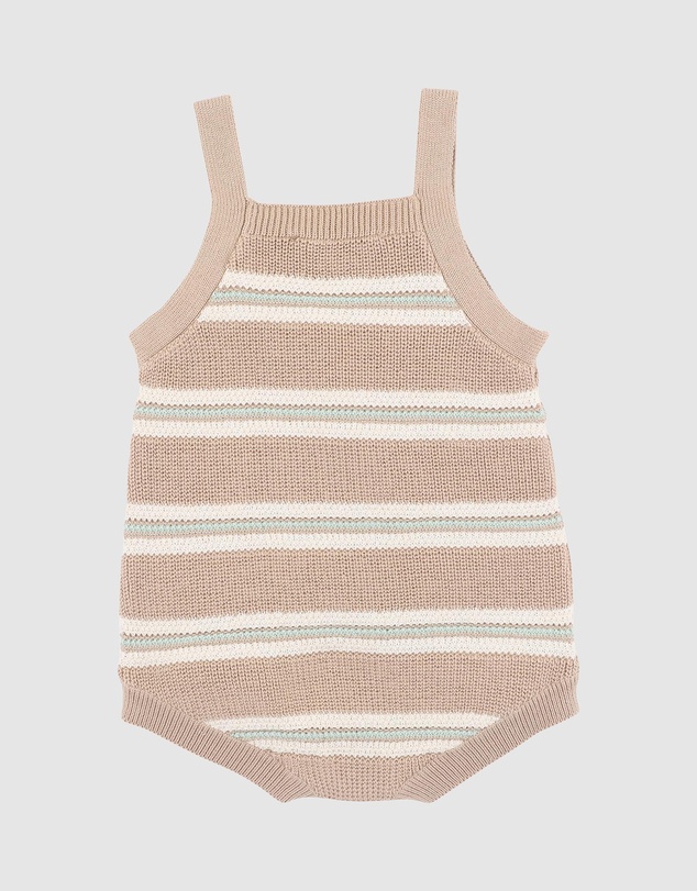 Fox & Finch - Wildlings Stripe Knitted Romper - Babies