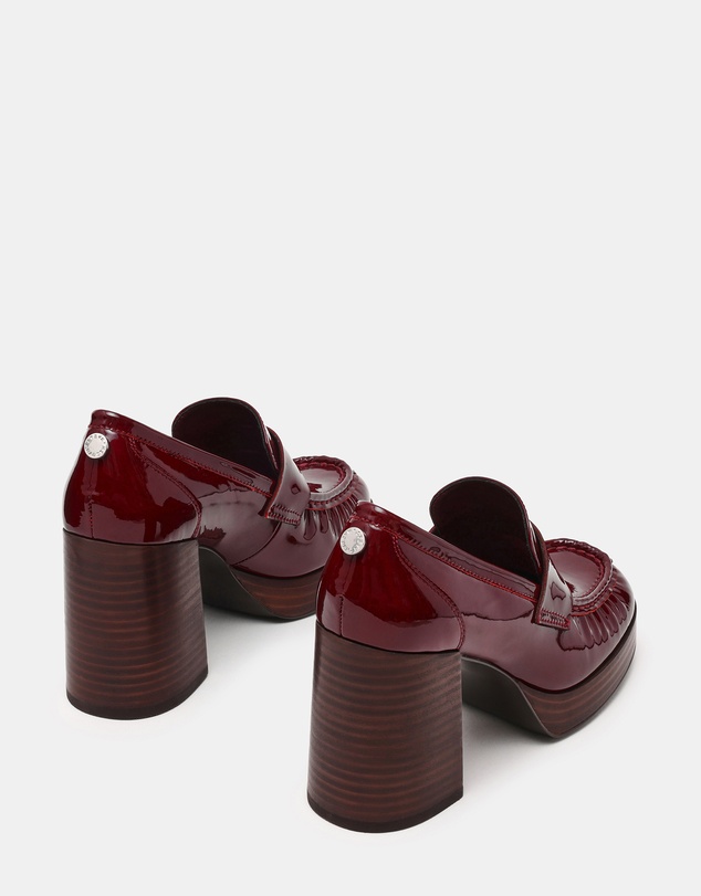 Steve Madden - Munday Wine Leather Loafers