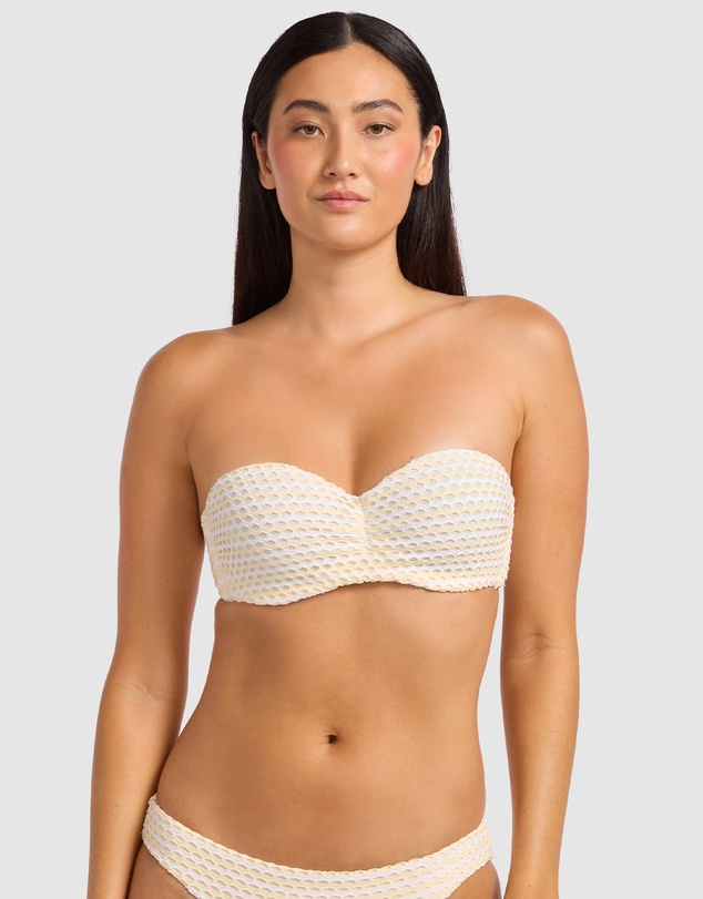 Seafolly - Mesh Effect Bustier Bandeau Bikini Top
