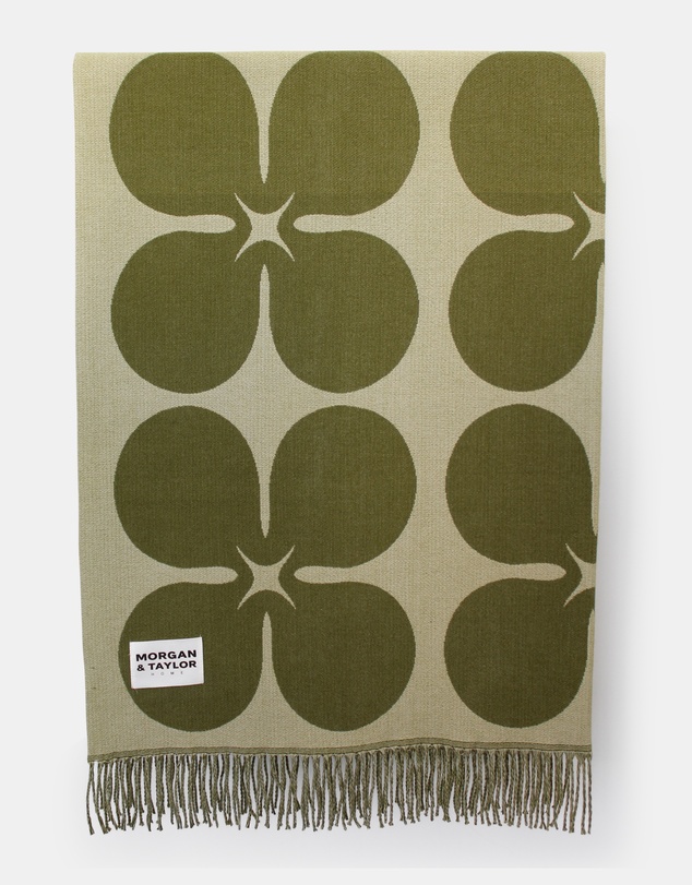 Morgan & Taylor - Ginger Throw Blanket in Green