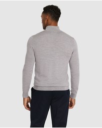 Tarocash - Asher Merino Wool Zip Knit