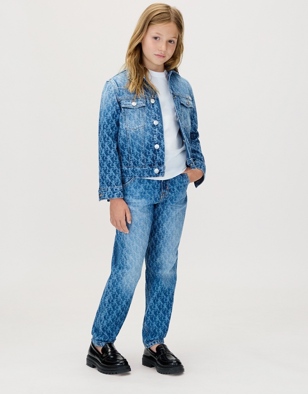Calvin Klein Jeans - Kids Unisex Logo Trucker Jacket