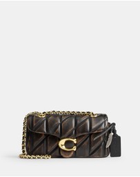 Coach - Loved Leather Quilted Tabby Shoulder Bag 20 With Chain