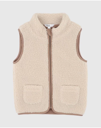 Bebe by Minihaha - Natural Sherpa Vest - Kids