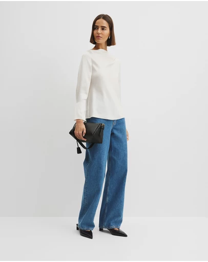 Country Road - Draped Long Sleeve Shirt