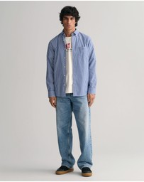 Gant - Regular Fit Striped Poplin Shirt
