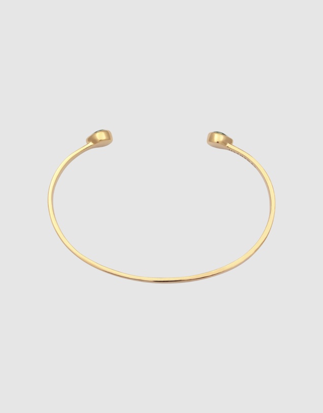 Elli Jewelry - Bangle Crystal 925 Sterling Silver Gold-Plated