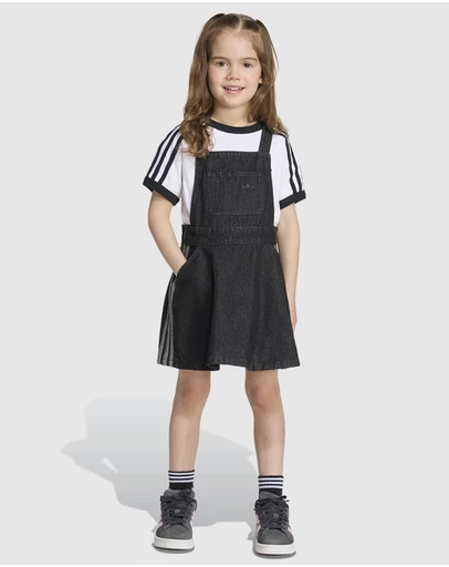 adidas Originals - Denim Dungarees Dress - Kids-Teens