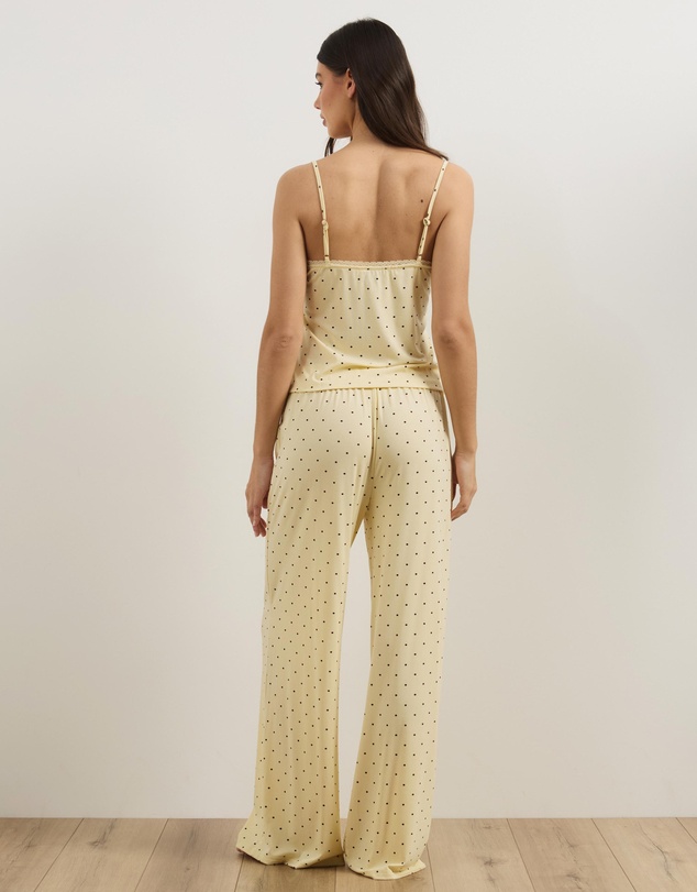 Atmos&Here - Print Pointelle Cami and Pants Pyjama Set