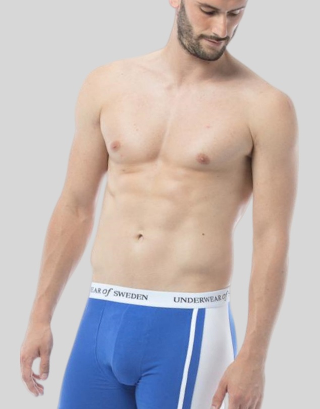 Underwear Of Sweden - Men's Boxer Shorts - Blue and White (x3 pack)