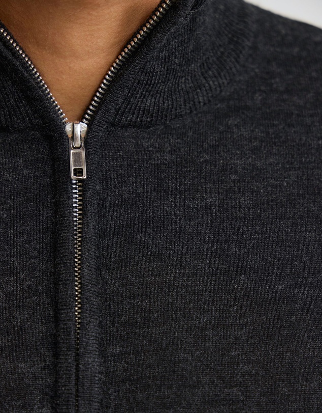 Oxford - Merino Zip-Neck Wool Pullover
