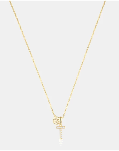 Georgini - Georgini Luxury Letters T Initial Pendant Gold