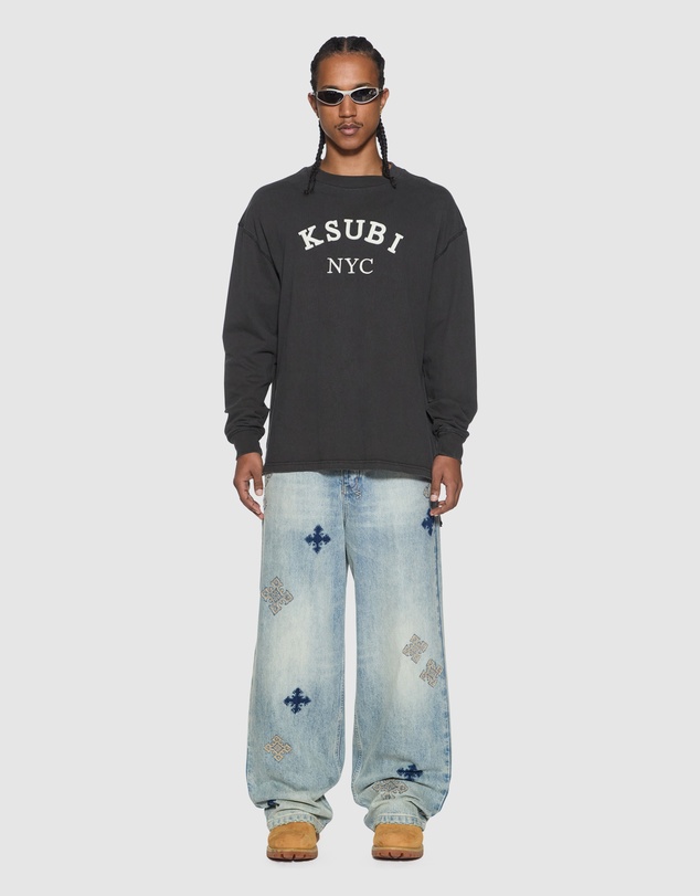 Ksubi - Laybel Ekcess LS Tee Washed Black