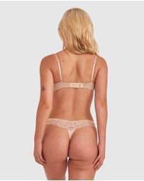 Bras N Things - Inner Essence Contour Plunge Wirefree Bra - Nude 2
