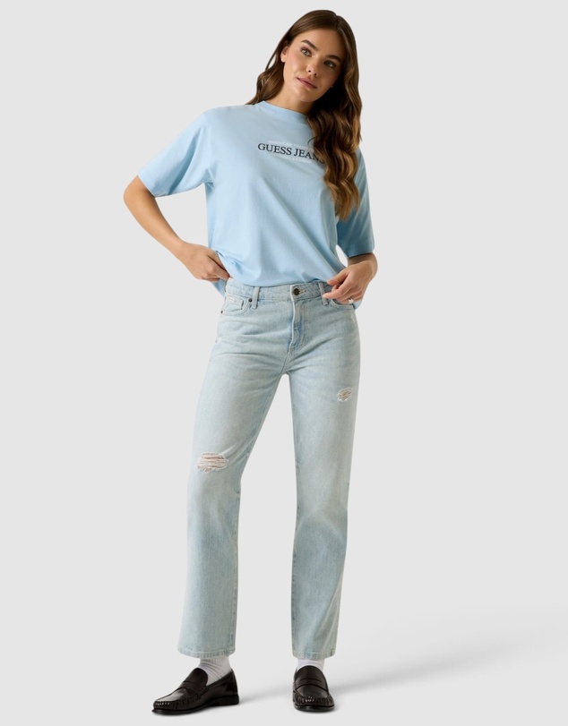 GUESS Jeans - GUESS JEANS Short Sleeve American Tradition Oversized T-Shirt