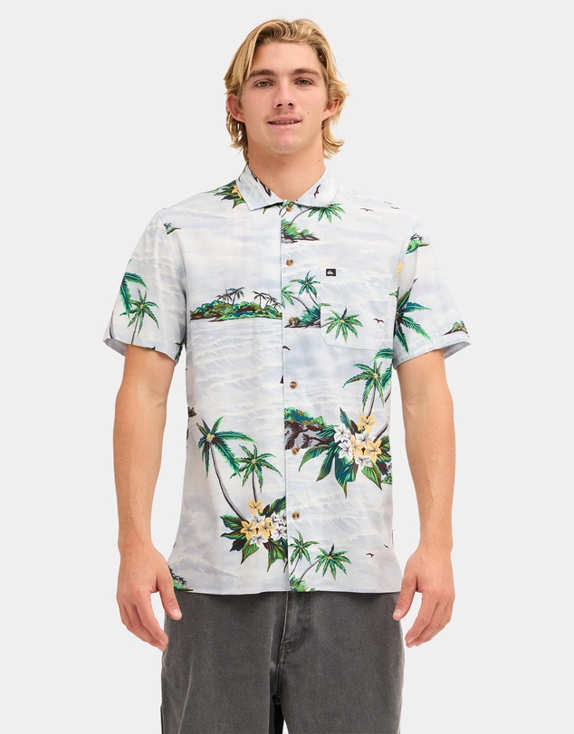 Quiksilver - Mens Beach Club Casual Short Sleeve Shirt