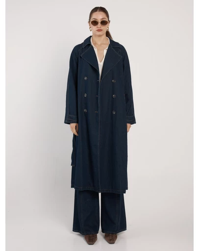 Fate + Becker - Koa Denim Trench Coat