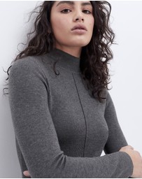 UNISON - High Neck Knit Dress