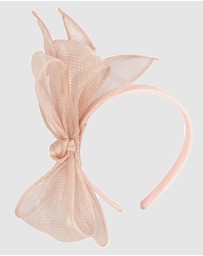 Max Alexander - Blush Sinamay Bow Fascinator